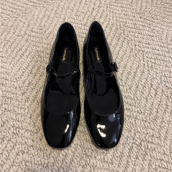 Larroudé Blair Mary Jane Flats (black patent) - Picture 2 of 6
